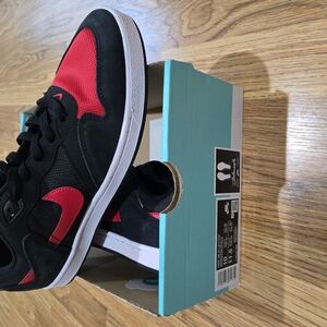Vans Black and Red Skate Shoes